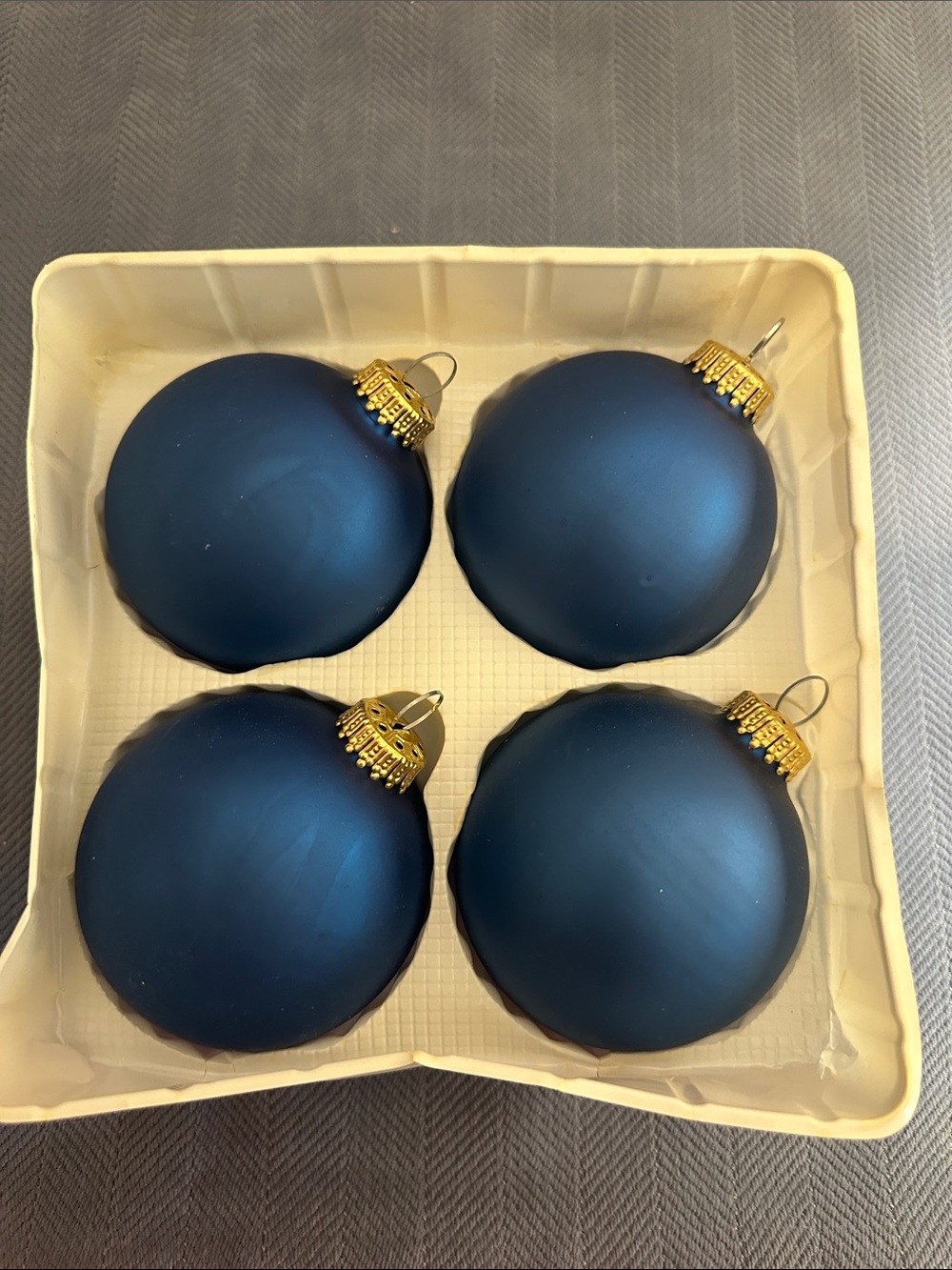 Christmas By Krebs set of 4 Glass Ornaments